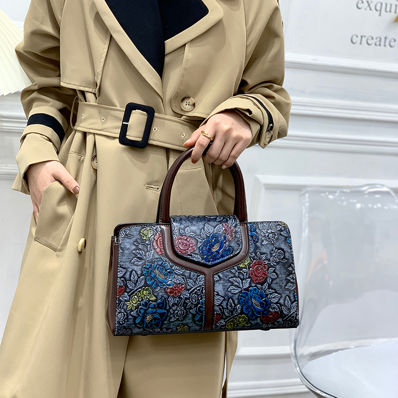 กระเป๋าบอสตันลายดอกไม้สไตล์วิน - Luxury Bags Vegan บทวิจารณ์และราคา