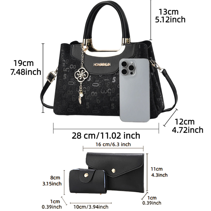 ชุดกระเป๋าถือแฟชั่นผู้หญิง 3 ช - Luxury Bags Casual บทวิจารณ์และราคา