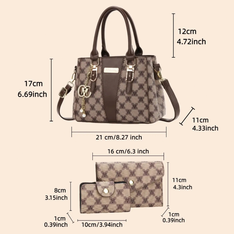 กระเป๋าถือพิมพ์ลายตัวอักษรหรูห - Luxury Bags Casual บทวิจารณ์และราคา