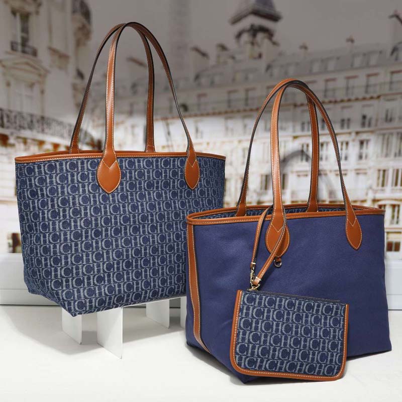 กระเป๋าโท้ทเดนิมลายโมโนแกรมสำห - Tote Bag Leather Monogram บทวิจารณ์และราคา