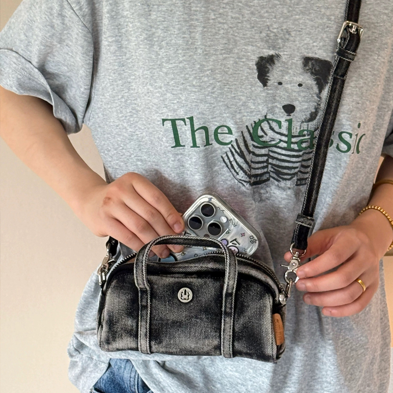 กระเป๋าสะพายไหล่ผ้าเดนิมทรงกล่ - Luxury Bags Casual บทวิจารณ์และราคา