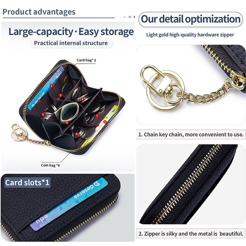 กระเป๋าใส่บัตรเครดิตหนังแท้สุด - Luxury Bags Made In China บทวิจารณ์และราคา