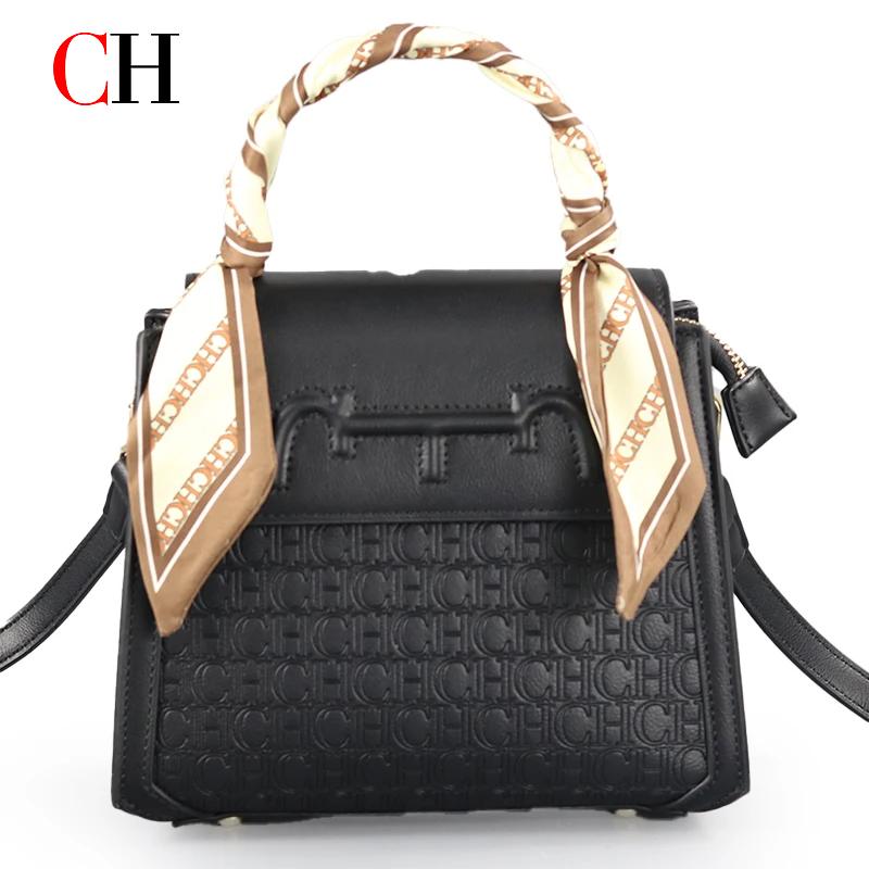กระเป๋าถือผู้หญิงสไตล์เรโทร CH - Tote Bag Leather Monogram บทวิจารณ์และราคา