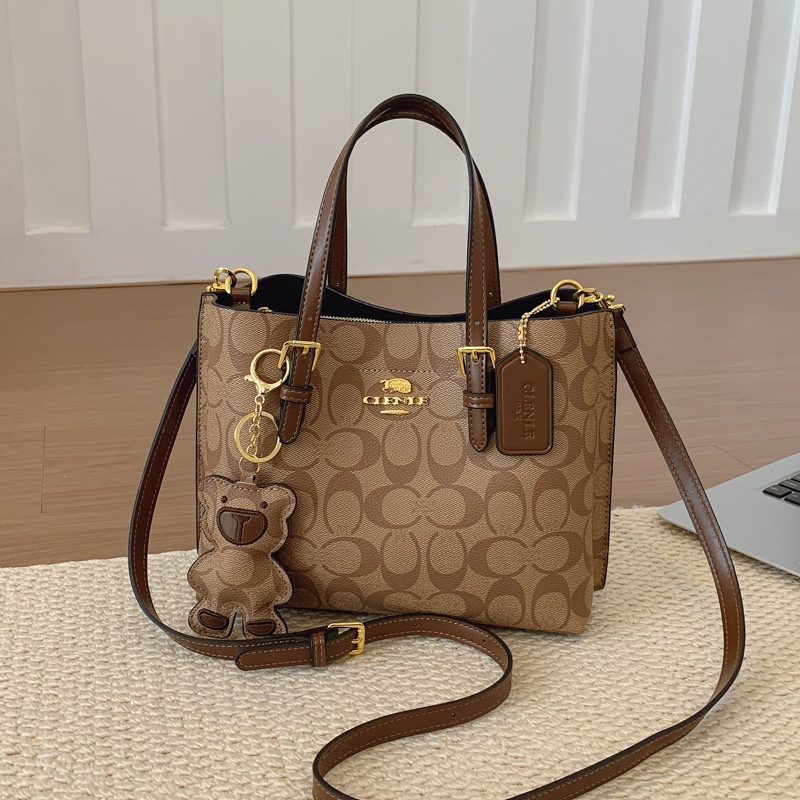 กระเป๋าโท้ทลายโมโนแกรมสุดหรูสไ - Tote Bag Leather Monogram บทวิจารณ์และราคา