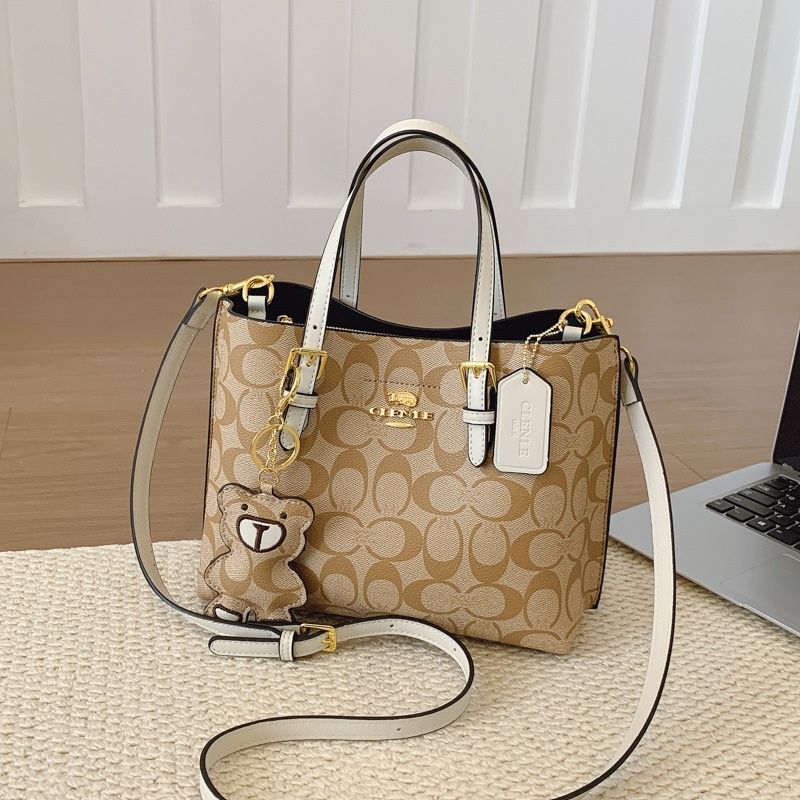 กระเป๋าโท้ทลายโมโนแกรมสุดหรูสไ - Tote Bag Leather Monogram บทวิจารณ์และราคา